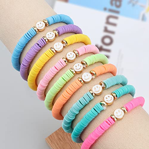 JIASHUYEYE Party Favors for Kids Ages 8-12, Colorful Preppy Friendship Bracelet Set for Girls, Birthday Goodie Bags and Classroom Prizes