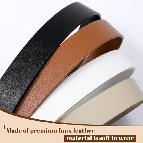 Women's Soft Faux Leather Belt For Jeans Pants Dress Fashion Ladies