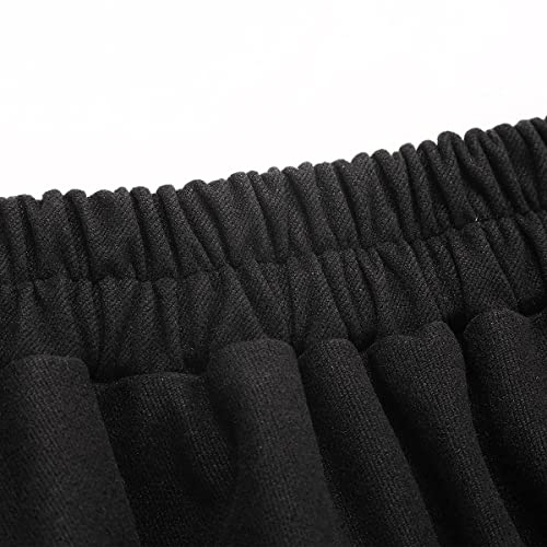 Womens Long Wool Plaid Skirt Aline High Waist Fall Winter Skirts