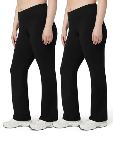 No Nonsense Lounge Yoga Pants For Women, Flared Cotton Leggings Main image