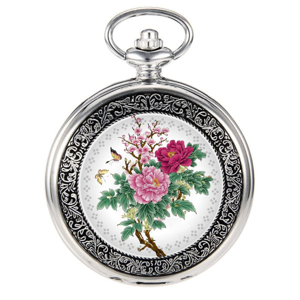 Men's Analog Pocket Watch with Chain — Necklace-Style Pocket Watch for Women