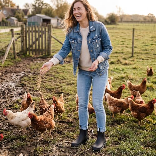 Waterproof Chelsea Boots For Women, Anti-slip Ankle Rain Boots