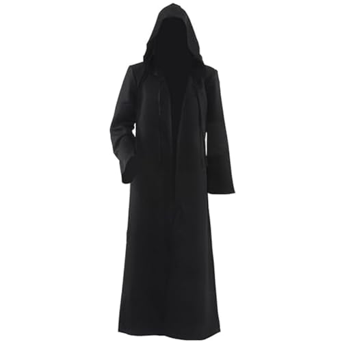 Tunic Hooded Robe Adult Wizard Robes Monk Priest Cloak Halloween Cosplay