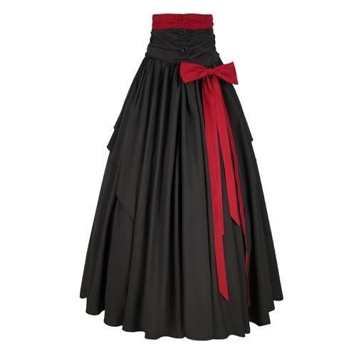 Women's Victorian Skirt Renaissance High Waist Maxi Skirt