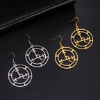 Demon Symbol Sigil of Lilith Magical Pendant Witchcraft Earrings