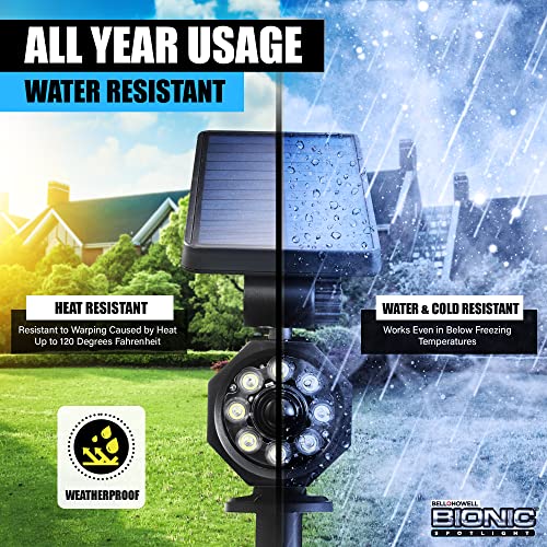 Bell+howell Bionic Spotlight Motion Solar Spot LED Light, for Garden, Lawn as Seen on tv