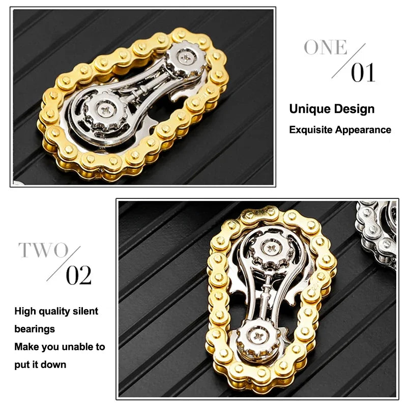 Metal Chain Sprocket Fidget Spinner – EDC Gyro