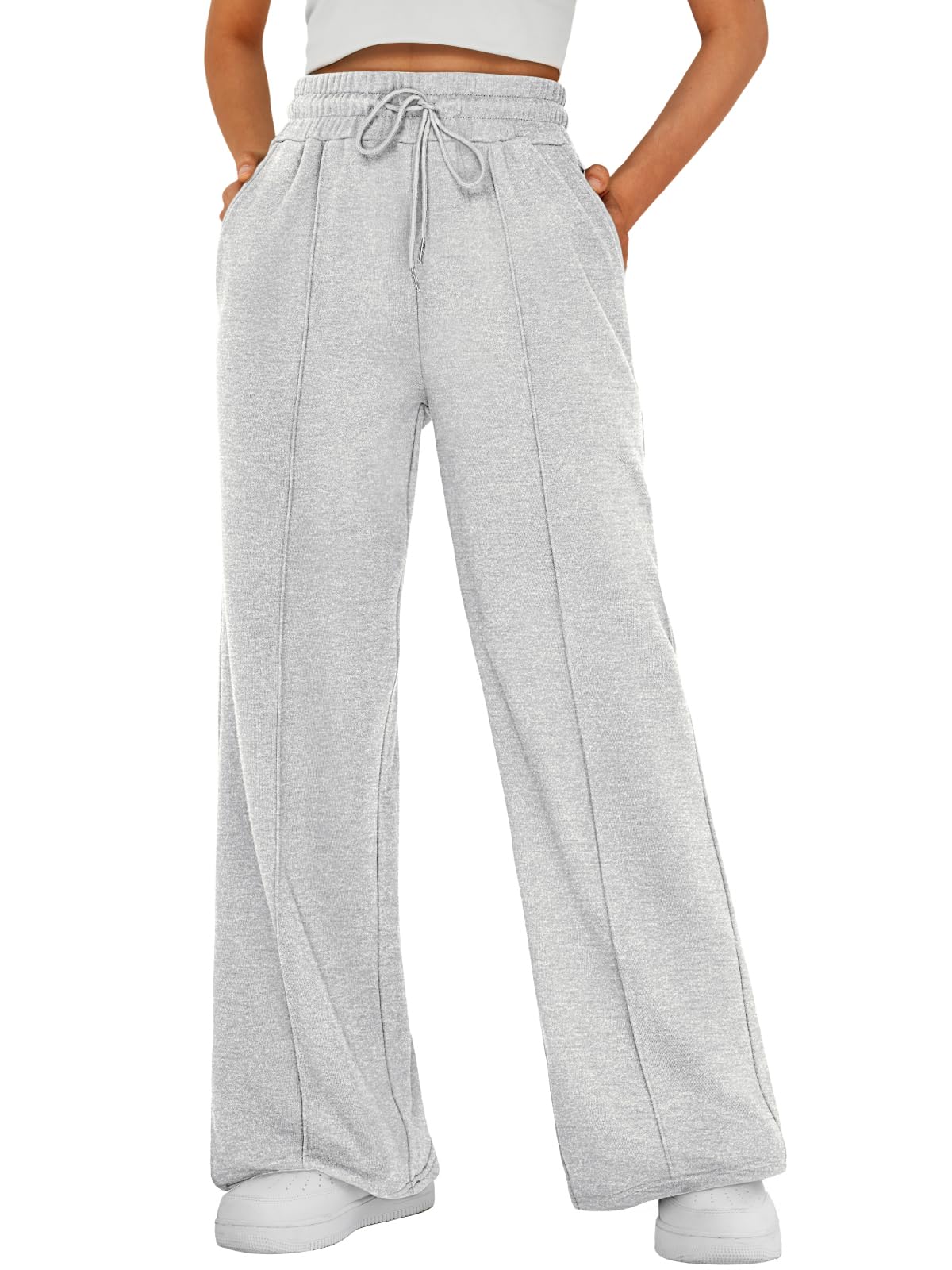 Womens Wide Leg Sweatpants Baggy Lounge Travel Pants Fall