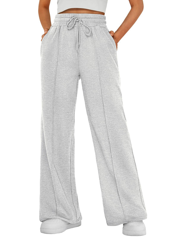 Womens Wide Leg Sweatpants Baggy Lounge Travel Pants Fall