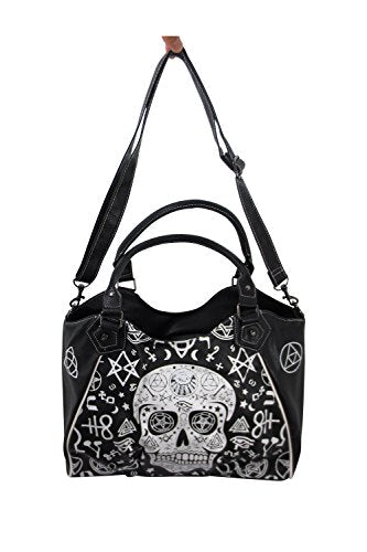 Gothic Rockabilly Skull Pentagram Shoulder Bag