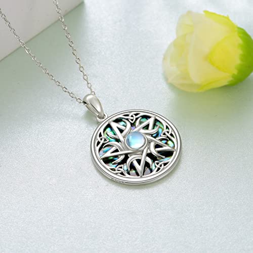 Celtic Witch Knot Necklace - Trinity Symbol