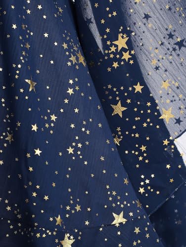 Rosegal Women Plus Size Sparkly Star Bell Sleeve Top