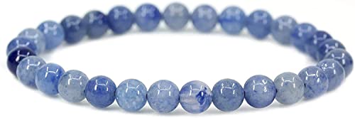 Angelstones Gemstones 6mm Round Beads Healing Crystal Bracelet for women