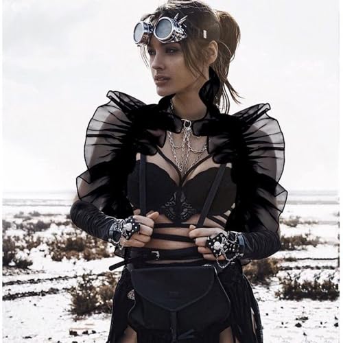 Punk Belt Black Pu Leather Harness Belt for Women Goth Body Adjustable Waist Belts Rave Halloween Dresses Party Accessories