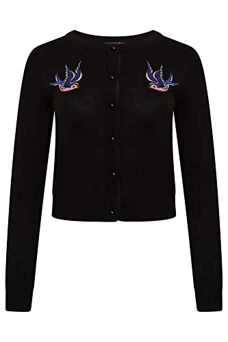Ro Rox Swallows Cardigan Rockabilly Retro Vintage Bird Embroidery Knit Knitted Secondary image