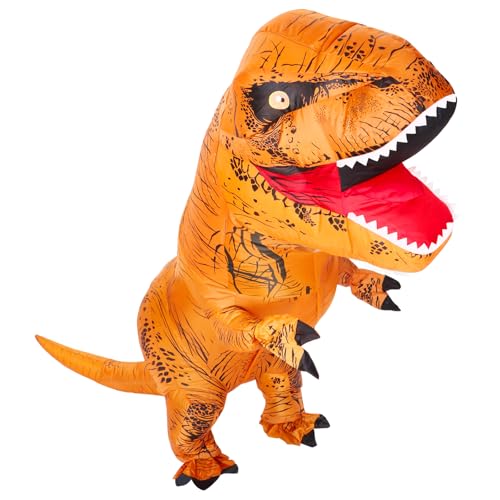 Inflatable T-Rex Costume, Adult&Kid Dinosaur Blow Up Suit for Halloween Cosplay Themed Parties, Dino Costume Secondary image