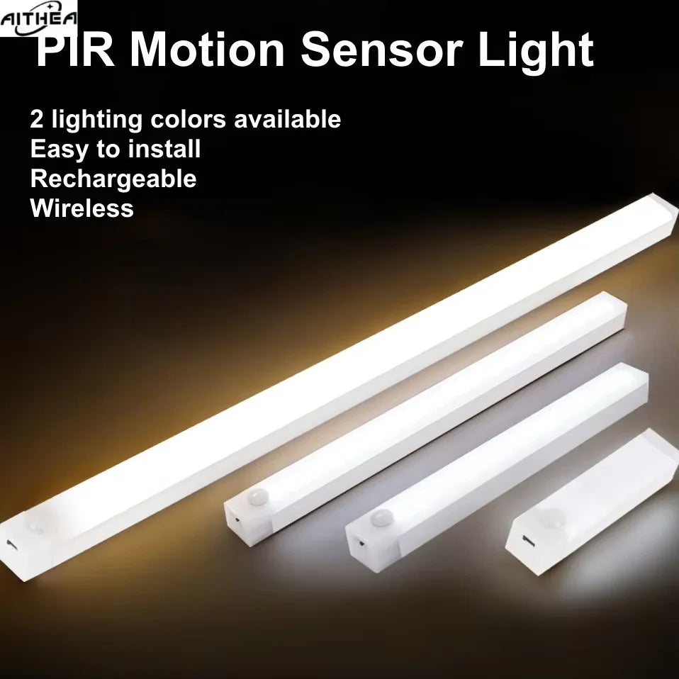 Aithea PIR Motion Sensor LED Cabinet LED Light Wireless Portable Detector Lamp for Hallway Main image