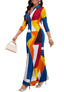 Maxi Dress for Women Casual V Neck 3/4 Sleeve Bodycon Long Party Holiday Dresses Semi Formal Outfits