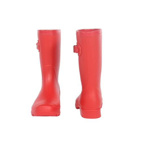 Women's Mid Calf Rain Boots Waterproof Fashion Shoes