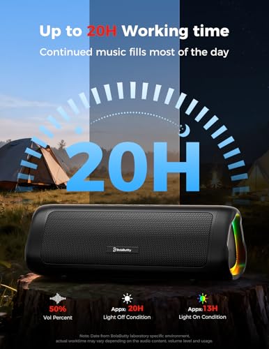 HD Portable Bluetooth Speaker – 20H Battery, IPX5