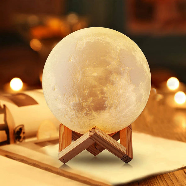 8cm Moon Lamp LED Night LED Light Kids Gift Moon Lamp