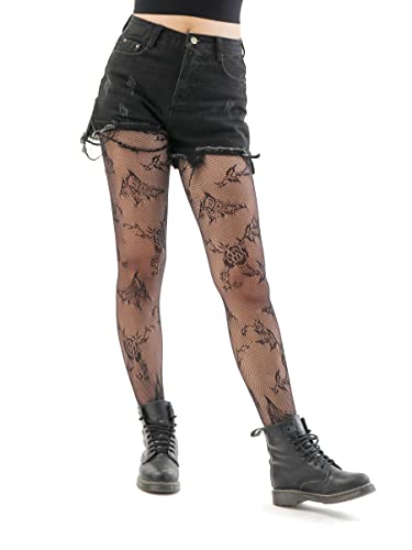 High Waist Fishnet Suspender Stockings