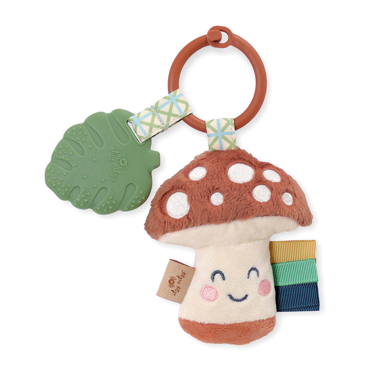 Itzy Pal Brown Mushroom Teether