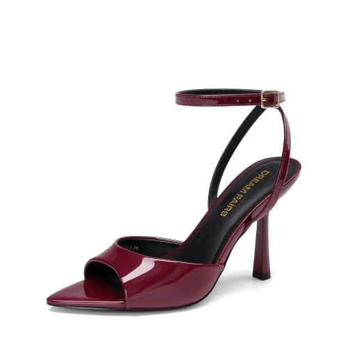 DREAM PAIRS Women's Stiletto Kitten Heeled Sandals