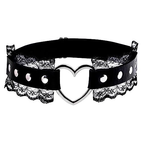 Leather Garter Belt for Women Girl Gothic Punk Harness Black