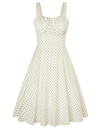 Belle Poque Womens Vintage A-line Midi Cocktail Party Dress