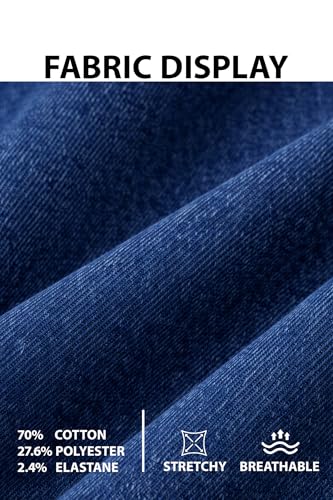 Women's Skinny Jeans High Waisted Stretch Blue Wash, Double Button