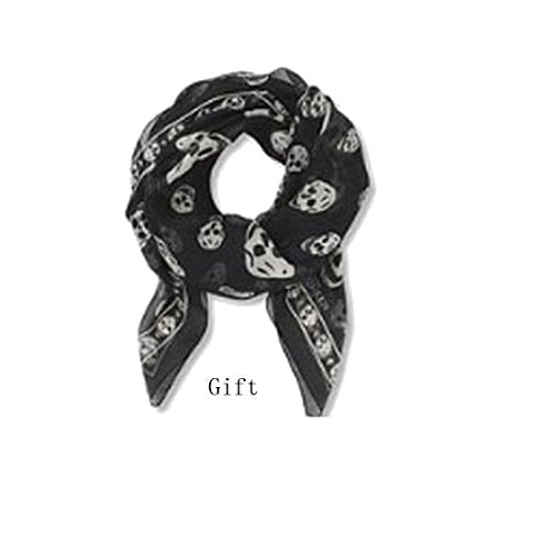 Womens Skull Print PU Leather Hobo Tote Shoulder Bag