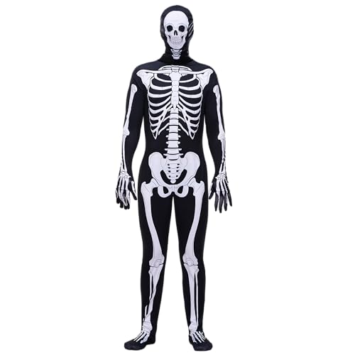 Spooktacular Creations Halloween Grow in the Dark Skeleton Costume Men