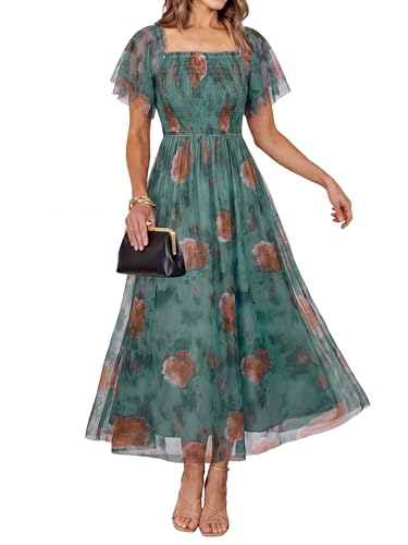Simplee Womens Floral Maxi Dresses 2026 Summer Boho Wedding Guest Dress
