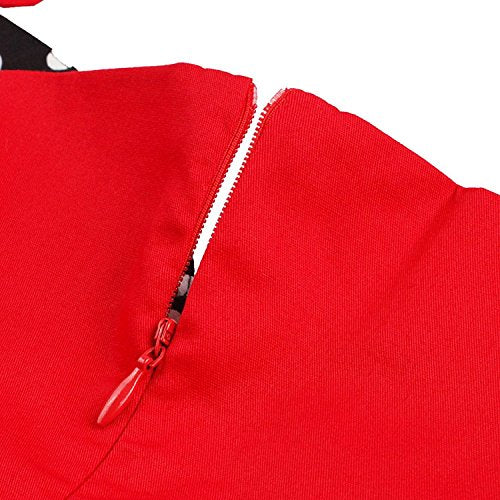 1950s Rockabilly Swing Dress — 50s Pinup Halterneck A-Line