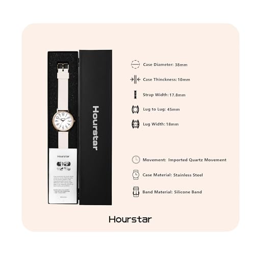 Women's Analog Nurse Watch with Second Hand for Nursing, 12/24 Time, S