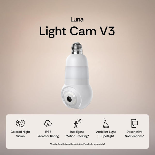 Luna LED Light Cameras for Home Security (2026 Upgrade Version)