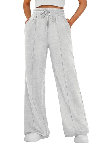 Womens Wide Leg Sweatpants Baggy Lounge Travel Pants Fall