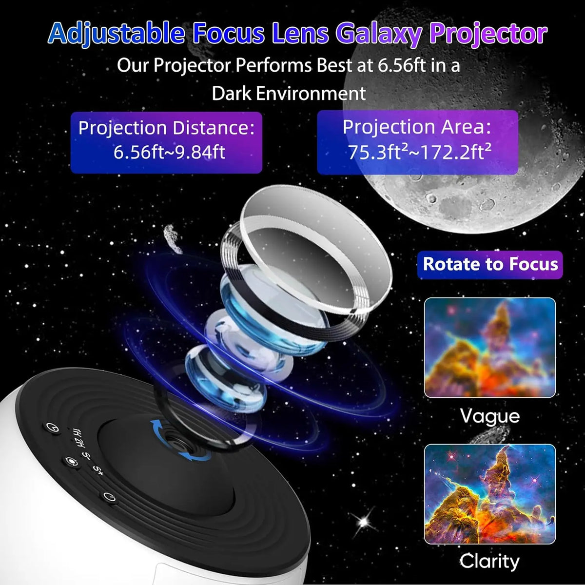 Bedroom Galaxy Projector Night LED Light