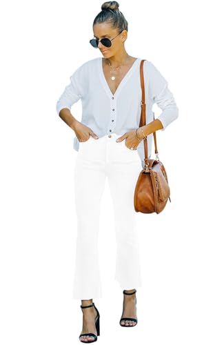 Flare Jeans For Womens Crop Flare Jeans With Raw Hem