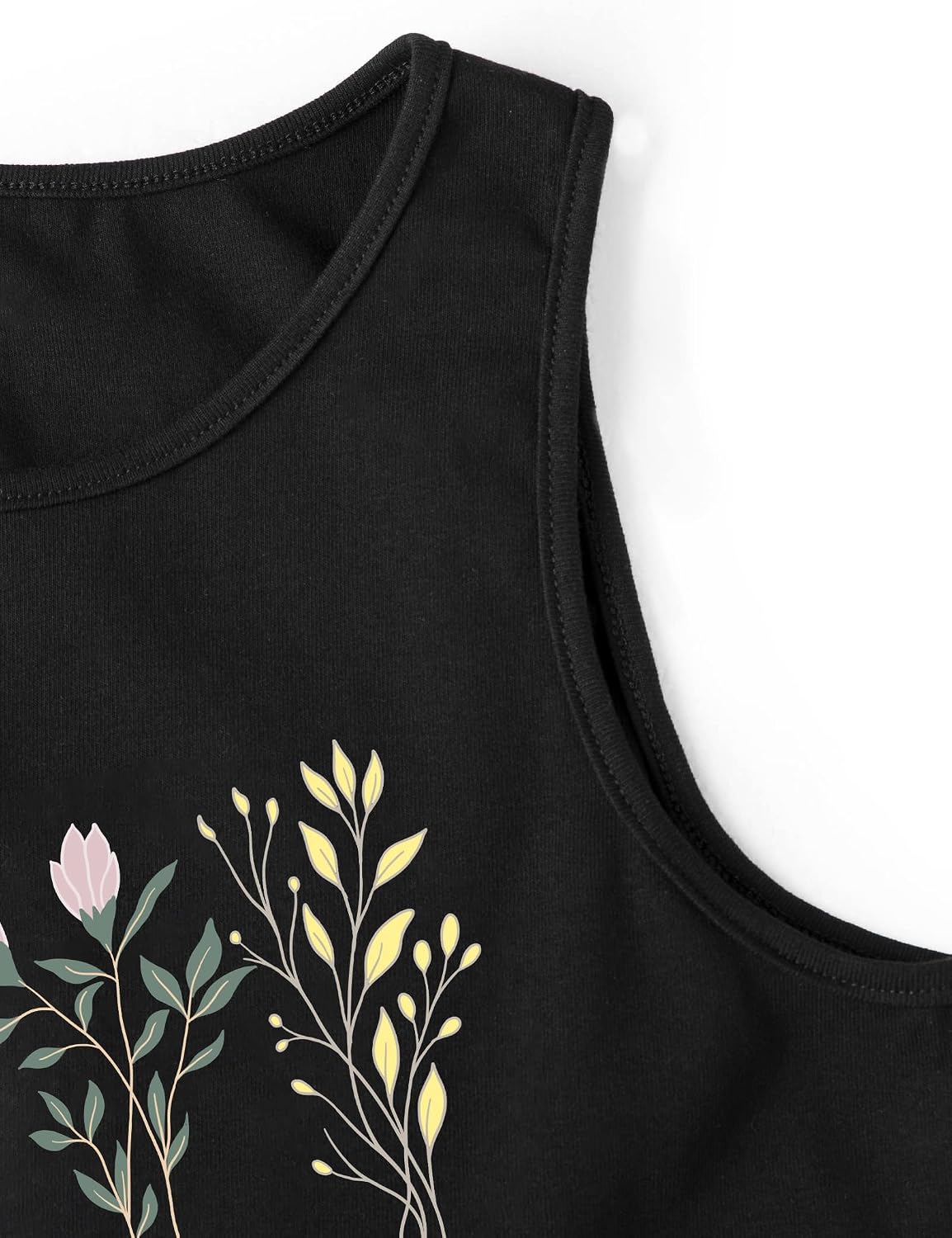 Remidoo Crop Tops for Women Casual Cropped Tank Top Summer Sleeveless Shirts