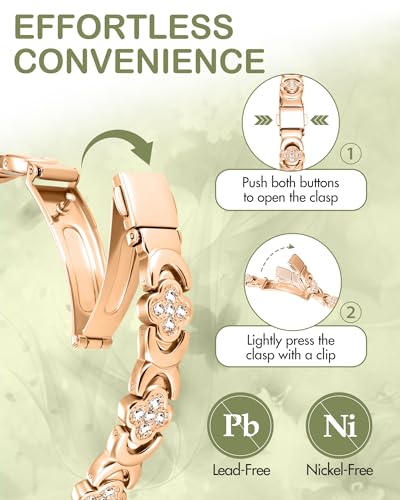 Feraco Pure Copper Bracelets for Women, Ultra Strength Magnetic Bracelet