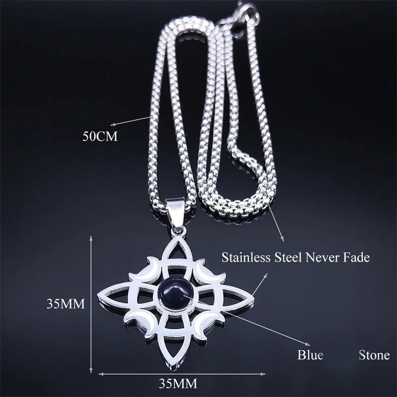 Celtic Witch Knot Necklace - Trinity Symbol