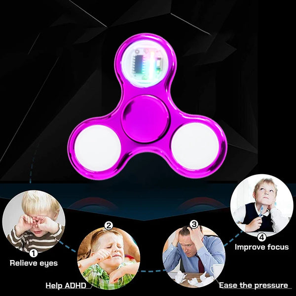 LED Glow-in-the-Dark Fidget Spinner