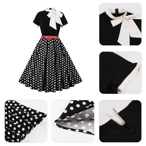 Vintage Swing Dress - 1950s Rockabilly Pin-Up Style