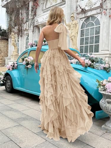Women Tulle Prom Wedding Guest Bridesmaid Dress Formal Evening Gown