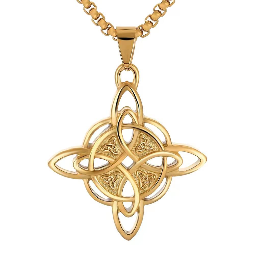Celtic Witch Knot Necklace - Trinity Symbol