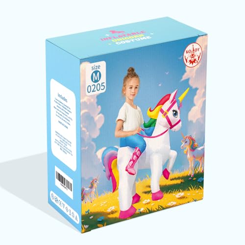 Inflatable Unicorn Costume Kids Unicorn Costume For Halloween Party Cosplay Blow Up Costume For Kids