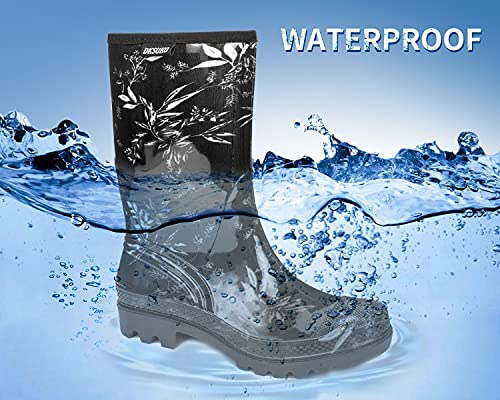 Women's Wide Calf Waterproof Rain Boots – Seamless Pvc Boots