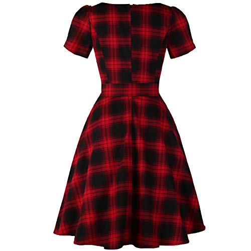 Vintage Swing Dress - 1950s Rockabilly Pin-Up Style